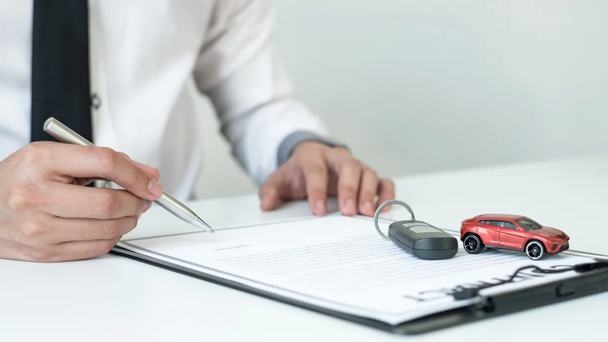 Checking each field on a vehicle title document